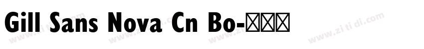 Gill Sans Nova Cn Bo字体转换